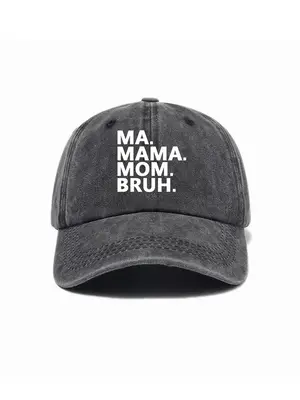 Casual Letter Graphic Baseball Cap, Outdoor Sports Hat for Men & Women, Fashion Clothing Accessories for Daily Wear