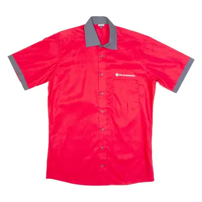 ALBIRO Mens Plain Shirt Red M