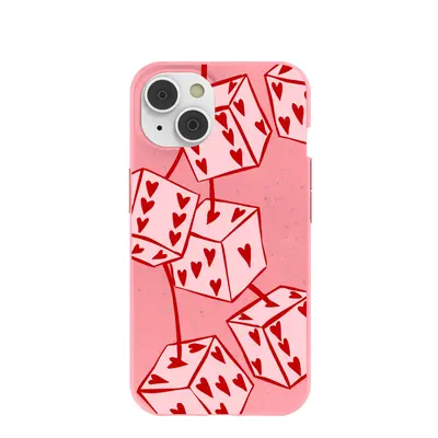 Bubblegum Pink Dicey Cherries iPhone 14/16e Case