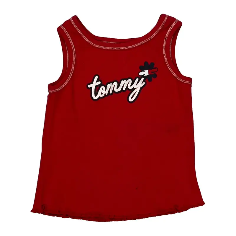 Age 6 Tommy Hilfiger Vest - XS Red Cotton