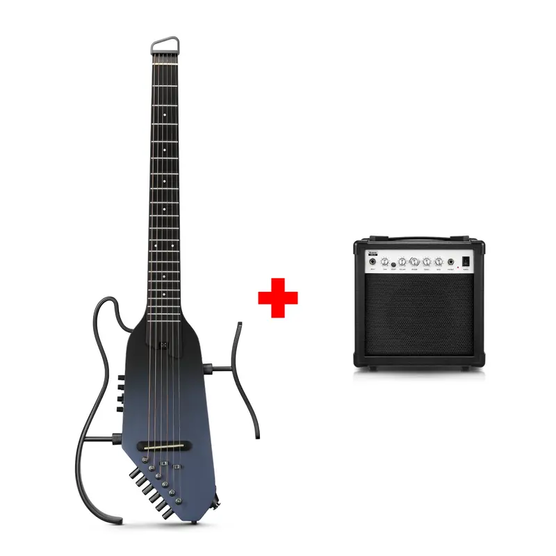 Donner HUSH™ I PRO Acoustic-Electric Travel Guitar - Space Fly / Guitar+20W Amplifier