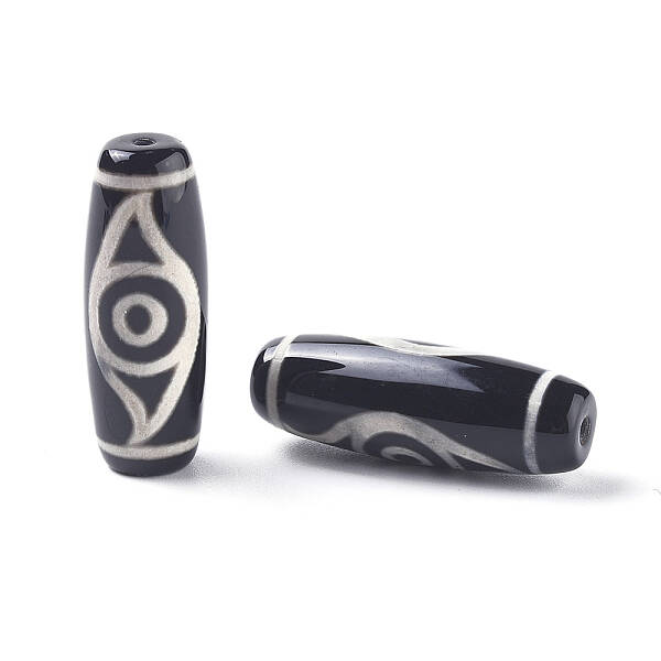 Tibetan Style 2-Eye dZi Beads