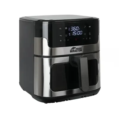 MIRASTON 8.5QT Large Capacity Digital Touchscreen Air Fryer, 8 Cooking Presets, Durable Stainless Steel, Visible Cooking Wind...