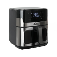 MIRASTON 8.5QT Large Capacity Digital Touchscreen Air Fryer, 8 Cooking Presets, Durable Stainless Steel, Visible Cooking Wind...