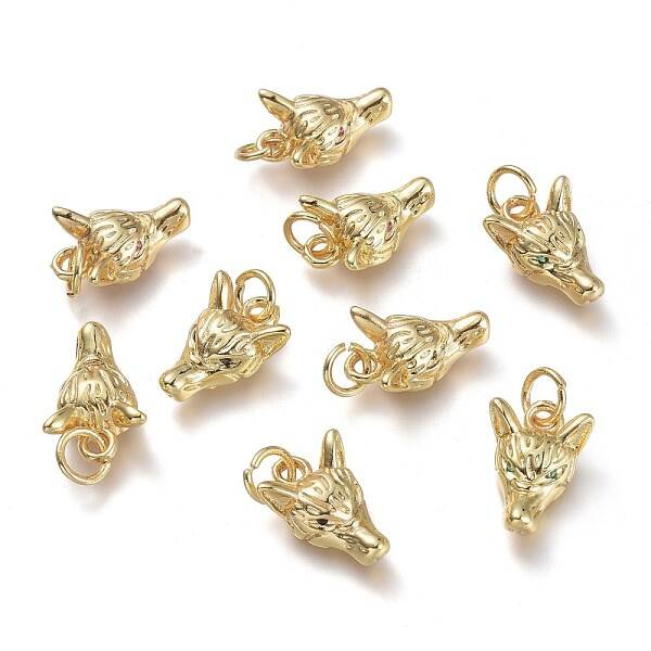 Brass Micro Pave Cubic Zirconia Pendants