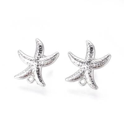 Brass Stud Earring Findings
