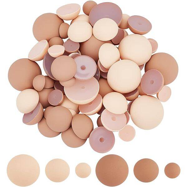 6 Style Opaque Acrylic Beads