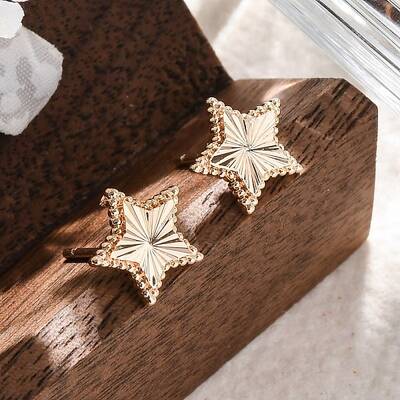 Brass Stud Earrings