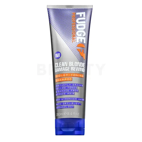 Fudge Professional Clean Blonde Damage Rewind Shampoo Tonificante Viola 250 ml
