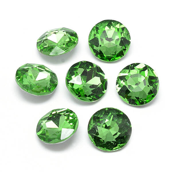 Pointed Back Glass Rhinestone Cabochons