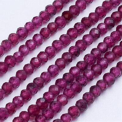 Natural Garnet Beads Strands