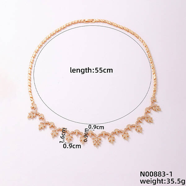 Minimalist Flower Brass Micro Pave Cubic Zirconia Pendant Necklaces for Women