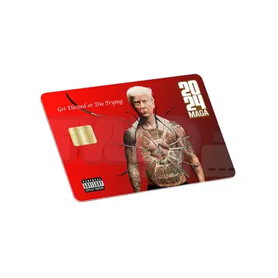 Funny Trump Get Elected or Die Trying Credit Card - 2021 Maga Design with Unique Features and Themes