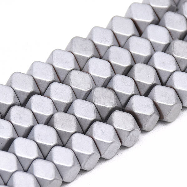Electroplate Non-magnetic Synthetic Hematite Beads Strands