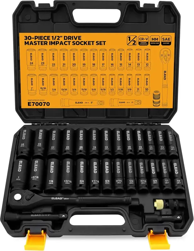 Standard SAE (3/8 to 1 Inch) and Metric (10-24mm) Size, 3\