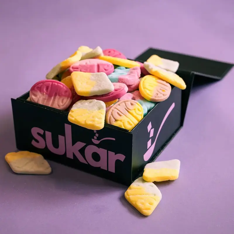 Sukar BUBS Candy Mix Assorted Swedish Gummies Sweet Sour & Chewy Treats 1/2 lb & 1 lb Soft Fruity Flavors Perfect for Parties...