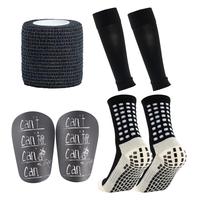 Outdoor Sports Socks Set, 7 Counts/set Non-slip Sports Socks & Sock Cover & Bandage & Mini Leg Guards, Ankle Socks Compressio...
