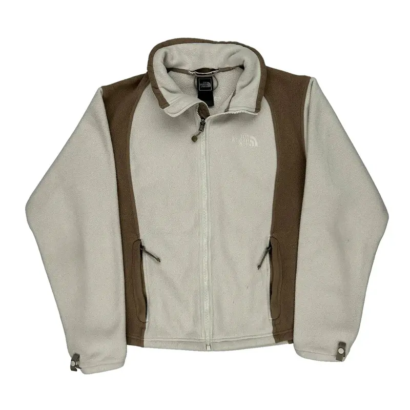 The North Face Fleece - Large Cream Polyester