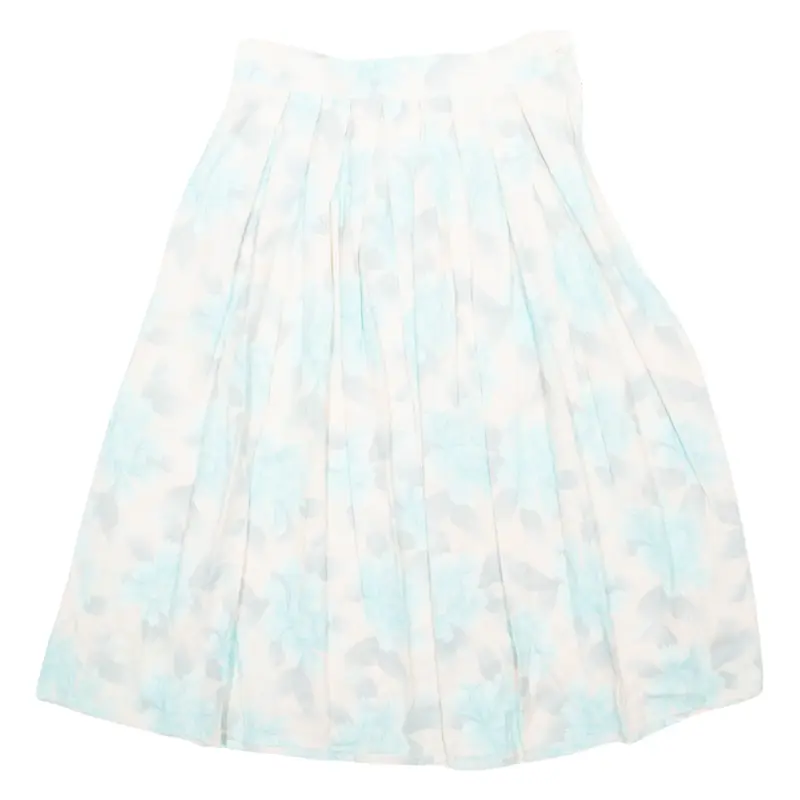 EXCLUSIVE STYLE Womens A-Line Skirt Blue Midi Floral M