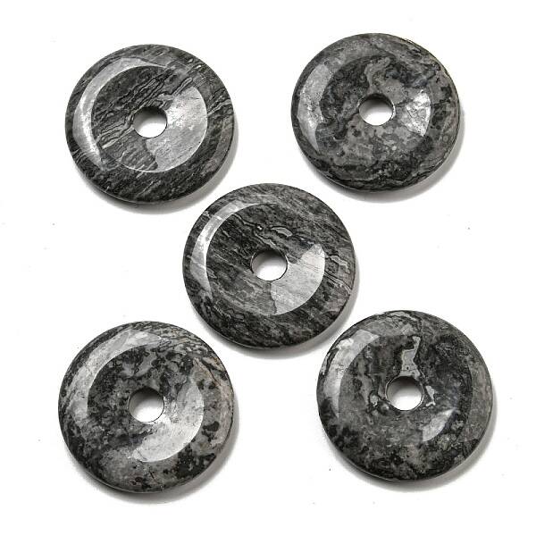 Natural Map Stone Pendants
