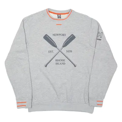 HELLY HANSEN Workwear Newport Rhode Island Mens Sweatshirt Grey M