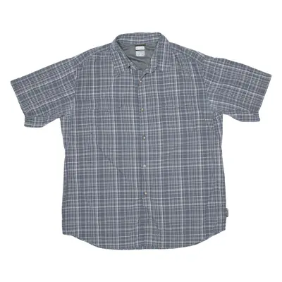 COLUMBIA Mens Shirt Black Check 2XL