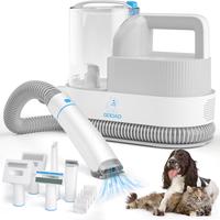 GOOAD Dog Grooming Kit, Pet CroomingVacuum & Dog Clippers Nail TrimmerGrinder & Dog Brush for Sheddingwith 5 Pet Grooming Too...