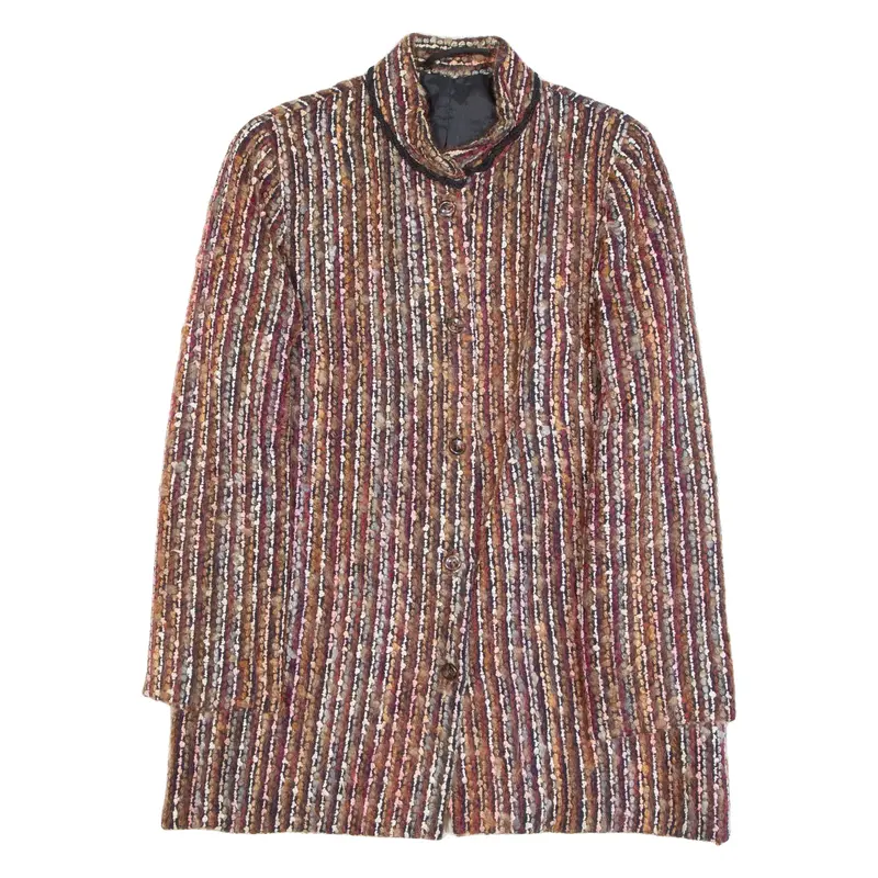 Vintage Womens Blazer Jacket Red 90s Striped L