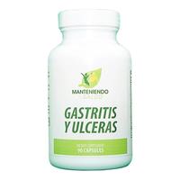 Manteniendo Tu Salud Gastritis y Ulceras, Slippery Elm Bark, Goldenseal Root, 90 Capsules Dietary Supplement Natural