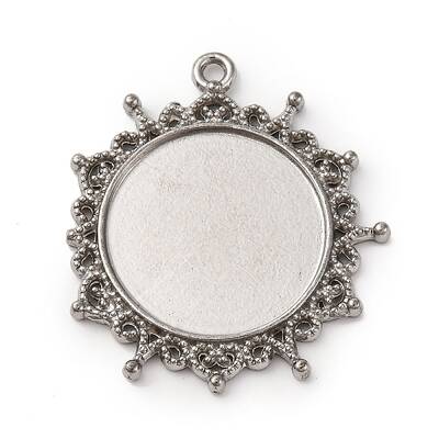 304 Stainless Steel Pendant Cabochon Settings