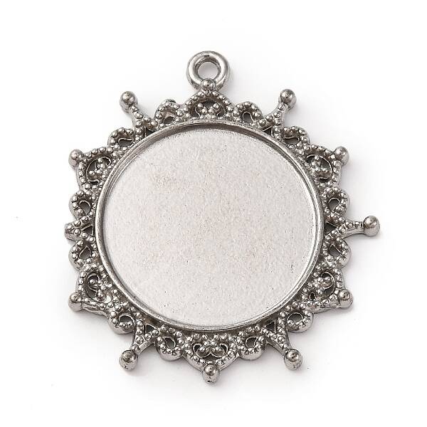304 Stainless Steel Pendant Cabochon Settings