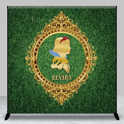 Greenery Spring Princess Custom Birthday Backdrop - Aperturee