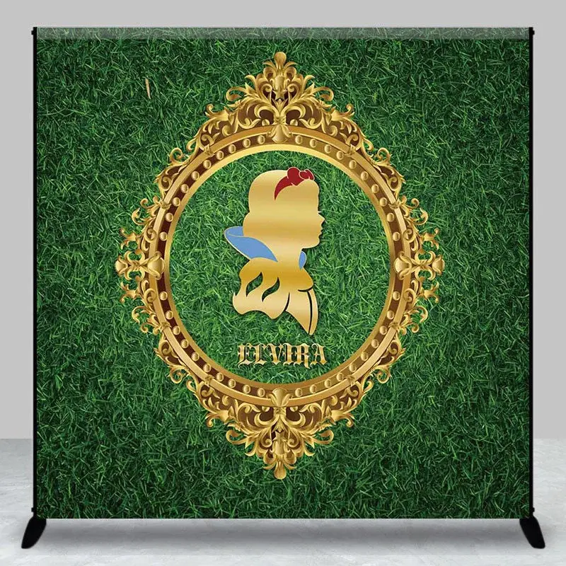 Greenery Spring Princess Custom Birthday Backdrop - Aperturee