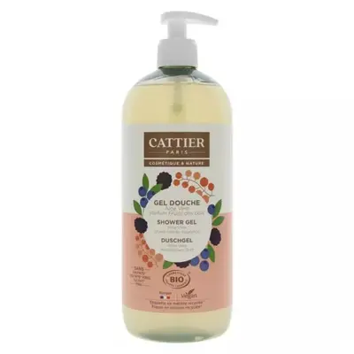 Cattier Shower gel Aloe Vera Organic berries 1L