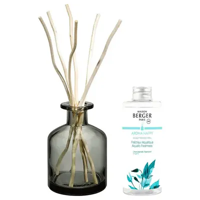 Maison berger paris Gift Set Aroma Diffuser Happy Grey + Refill Freshness of Water 180ml
