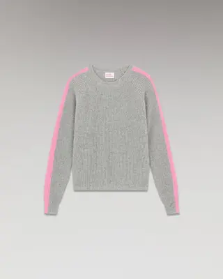 Sweatshirt Beaded 2301wpr00263 1500-Gris-Chine-Fonc | Color: 1500 GRIS CHINE FONC | Size: M