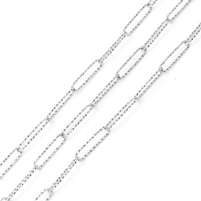 Tarnish Resistant 304 Stainless Steel Textured Paperclip Chains