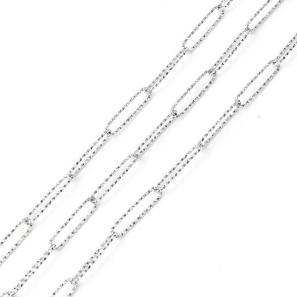 Tarnish Resistant 304 Stainless Steel Textured Paperclip Chains