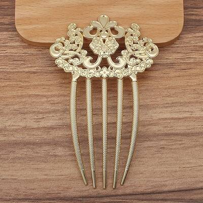Alloy Hair Comb Findings