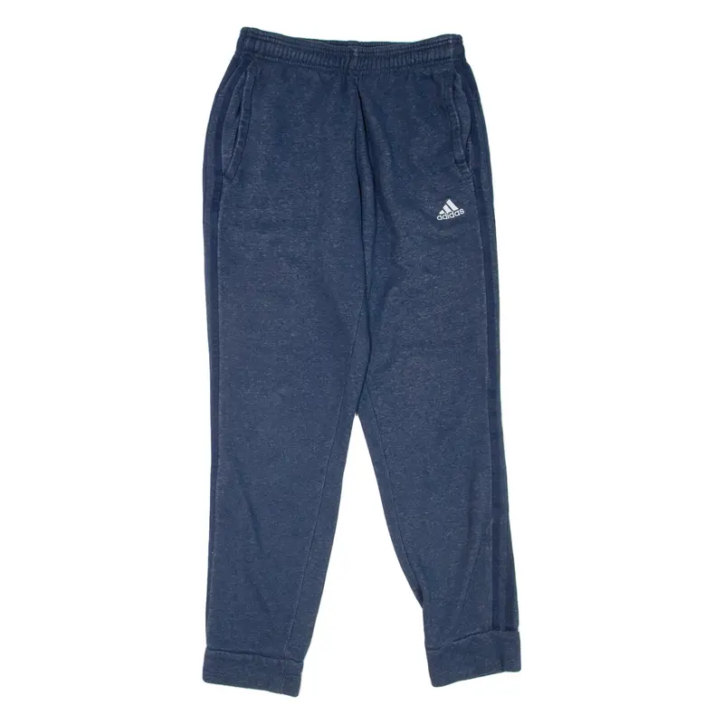ADIDAS Mens Joggers Blue Tapered S W28 L29