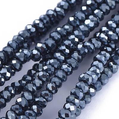 Electroplate Glass Beads Strands