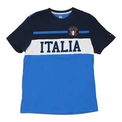 Italia Tommy Hilfiger T-Shirt - Small Blue Cotton | Size: small