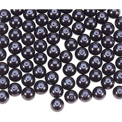 Pearlized Glass Pearl Round Beads