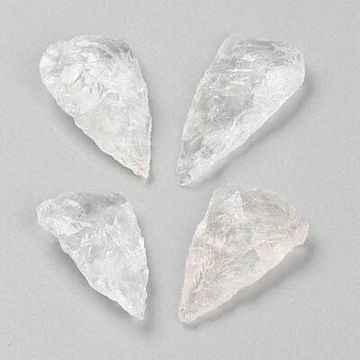 Rough Raw Natural Quartz Crystal Beads