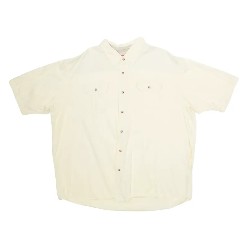 WRANGLER Premium Quality Mens Plain Shirt Yellow 3XL