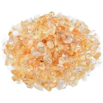 Natural & Dyed Citrine Tumbled Chips