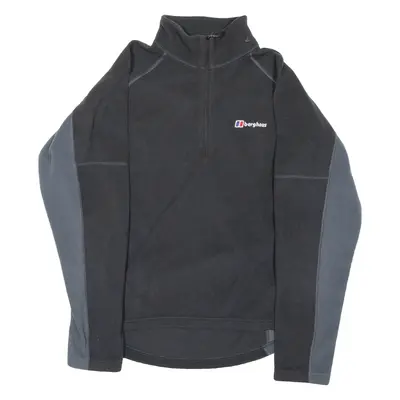 BERGHAUS Mens Fleece Jacket Black Colourblock S