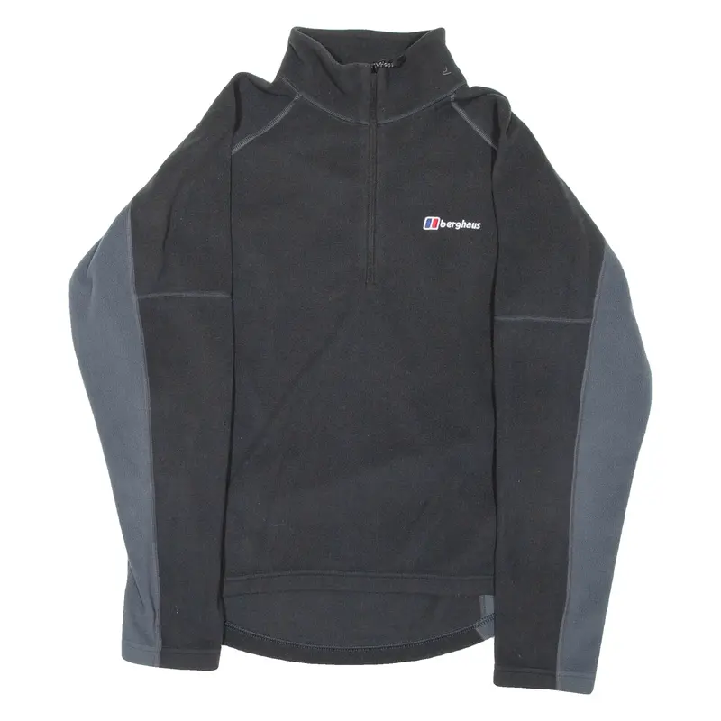 BERGHAUS Mens Fleece Jacket Black Colourblock S