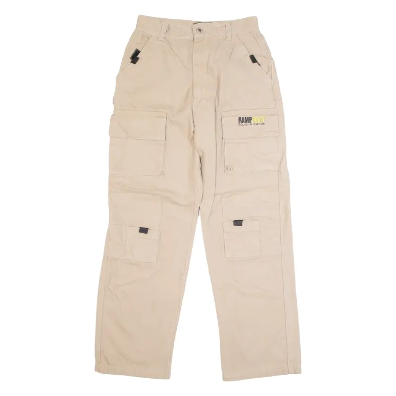 RAMP RIDER Workwear Boys Trousers Beige Regular Straight W24 L26
