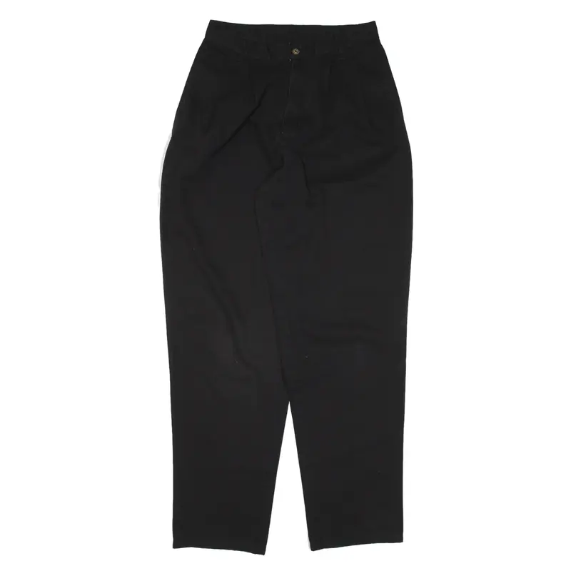 Trousers Black Relaxed Tapered Womens W28 L31